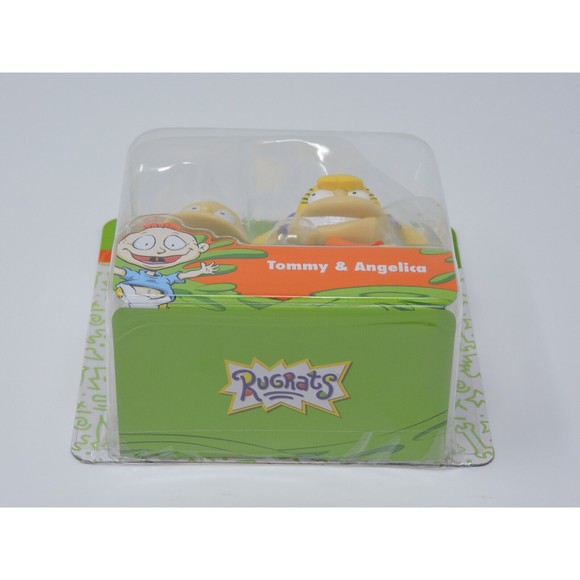 Retro Nickelodeon Rugrats Mini Figures 2 Pack Tommy & Angelica Approx 2" Tall - Picture 3 of 6